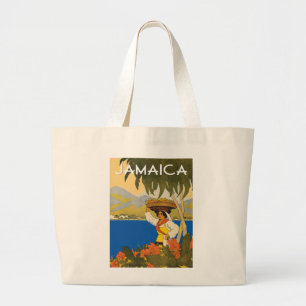 Jamaica Vintage Stil Jumbo Stoffbeutel