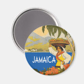 Jamaica Vintage Stil Magnet (Vorderseite/Rückseite)