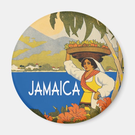Jamaica Vintage Stil Magnet (Vorne)