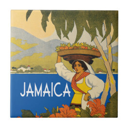 Jamaica Vintage Style Illustration Fliese