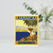 Jamaica Vintage Travel Postcard Postkarte (Stehend Vorderseite)