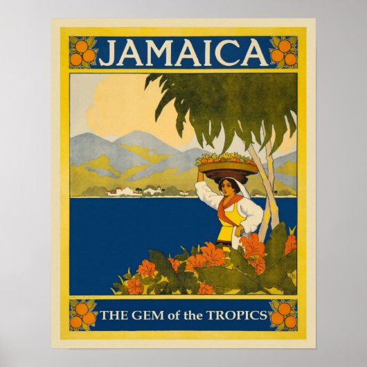 Jamaica Vintage Travel Poster (Vorne)