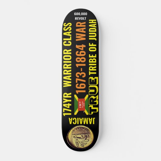 JAMAICA WAHRE TRIBE DES JUDAH 174YR Skateboard (Vorderseite)