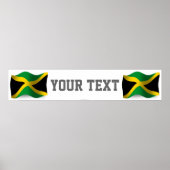 Jamaica Wave Flag Banner Poster (Vorne)