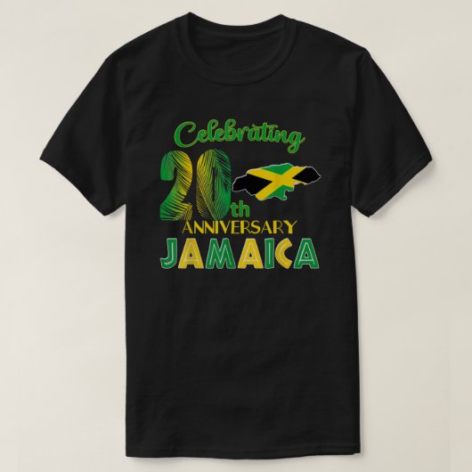 Jamaica Wedding Honeymoon 10. 50. 25. Anniversa T-Shirt (Design vorne)
