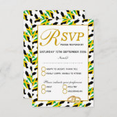 JAMAICA Wedding RSVP Response Card (Vorne/Hinten)