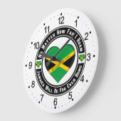 Jamaica Will Be For Ever Home Große Wanduhr (Winkel)