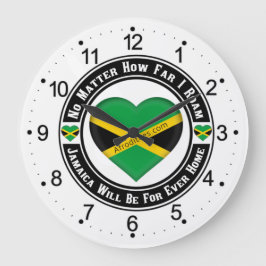 Jamaica Will Be For Ever Home Große Wanduhr