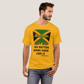 Jamaica WORK HARD T-Shirt (Vorne ganz)