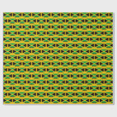 Jamaica Wrapping Paper, Jamaikanischer Flaggenpatr Geschenkpapier (Flach)