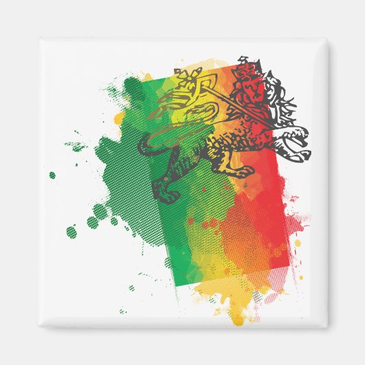Jamaica Zion Lion Magnet (Vorne)
