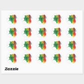 Jamaica Zion Lion Sticker (Blatt)