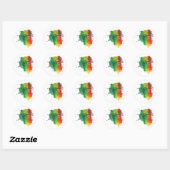Jamaica Zion Lion Sticker (Blatt)