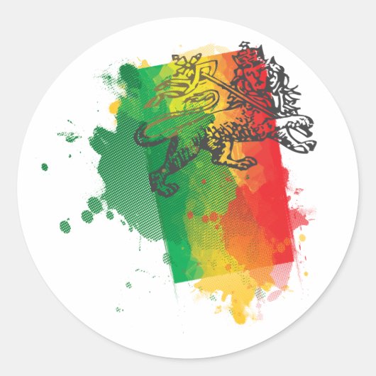 Jamaica Zion Lion Sticker (Vorderseite)