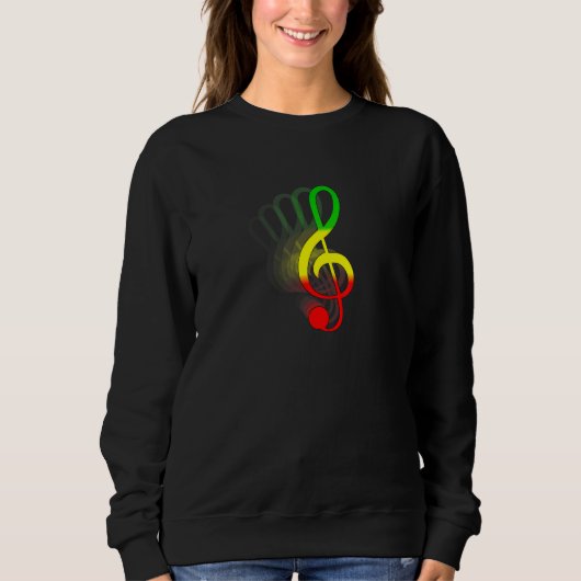 Jamaican African Music Reggae Rastafari Sweatshirt (Vorderseite)