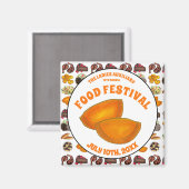 Jamaican Beef Patty Food Fest Karibik Küche Magnet (Vorderseite/Rückseite)