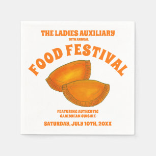 Jamaican Beef Patty Food Fest Karibik Küche Serviette
