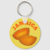 Jamaican Beef Patty Patties Food Cooking JAMAICA Schlüsselanhänger (Vorderseite)