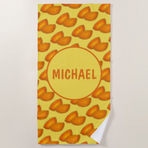 Jamaican Beef Patty Patties Pastry Personalisiert Strandtuch