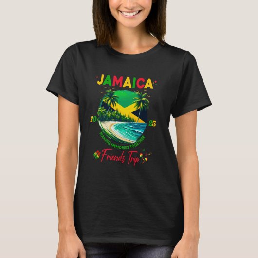 Jamaican Birthday Besties Jamaica Vacation Matchin T-Shirt (Vorderseite)