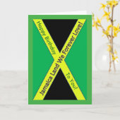 Jamaican Birthday Card Karte (Gelbe Blume)