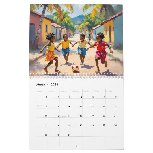 Jamaican calendar kalender (Mär 2026)