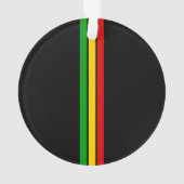 Jamaican Cute Rasta Man Personalized Ornament (Rückseite)