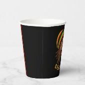 Jamaican Cute Rasta Man Personalized Pappbecher (Rechts)