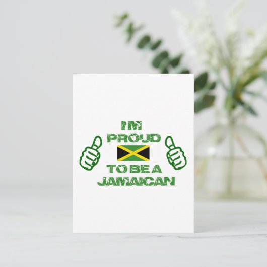 JAMAICAN DESIGN POSTKARTE (Stehend Vorderseite)