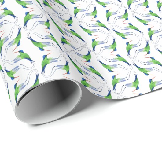 Jamaican Doctor Bird Wrapping Paper Geschenkpapier (Rolleneckpunkt)