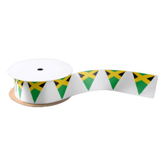 Jamaican Flag Bunting Style Cake Satinband