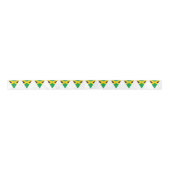 Jamaican Flag Bunting Style Cake Satinband (Vorderseite)