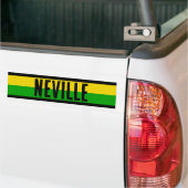 Jamaican Flag Coloured Striped Custom Autoaufkleber (Auf Lkw)