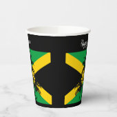 Jamaican Flag Happy Birthday Patriotic Pappbecher (Links)