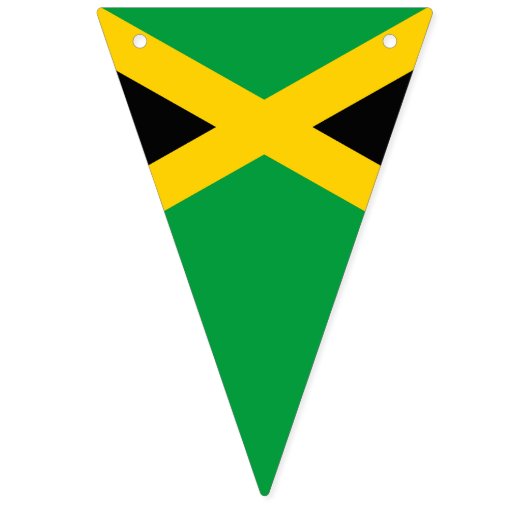Jamaican Flag Happy Birthday Wimpelkette (Erste Fahne)
