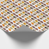 Jamaican Foods Caribbean Curgziege Jerk Chicken Geschenkpapier (Ecke)