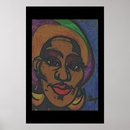 Jamaican Girl Poster (Vorne)