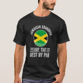 Jamaican Grandpas Are The Best By Par Golf Grandad T-Shirt (Vorderseite)