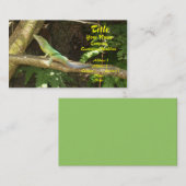 Jamaican Green Lizard Visitenkarte (Vorne/Hinten)