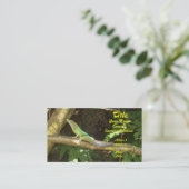 Jamaican Green Lizard Visitenkarte (Stehend Vorderseite)
