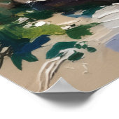 Jamaican homes by the sea shore poster (Ecke)