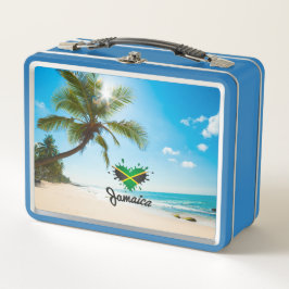 Jamaican Island - Proud Jamaicans - Reggae Shirt Metall Brotdose