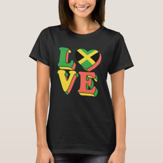 Jamaican Love Jamaica Flag Independence Day Men Wo T-Shirt