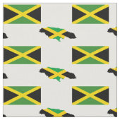 JAMAICAN MAP | jamaikanische Flagge Stoff (Nahaufnahme)