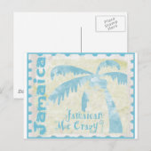 Jamaican Me Crazy Postkarte (Vorne/Hinten)
