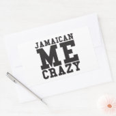 Jamaican Me Crazy Rechteckiger Aufkleber (Umschlag)