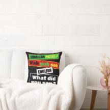 Jamaican Patois "Wah Yuh Seh" Rasta Typografie