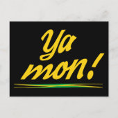 Jamaican Patois Ya Mon Postkarte (Vorderseite)