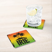 Jamaican Patwah Rastafari Alles IRIE Sprichwort Rechteckiger Pappuntersetzer (Vor Ort)