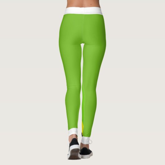 Jamaican Pride Flourescent Leggings (Rückseite)